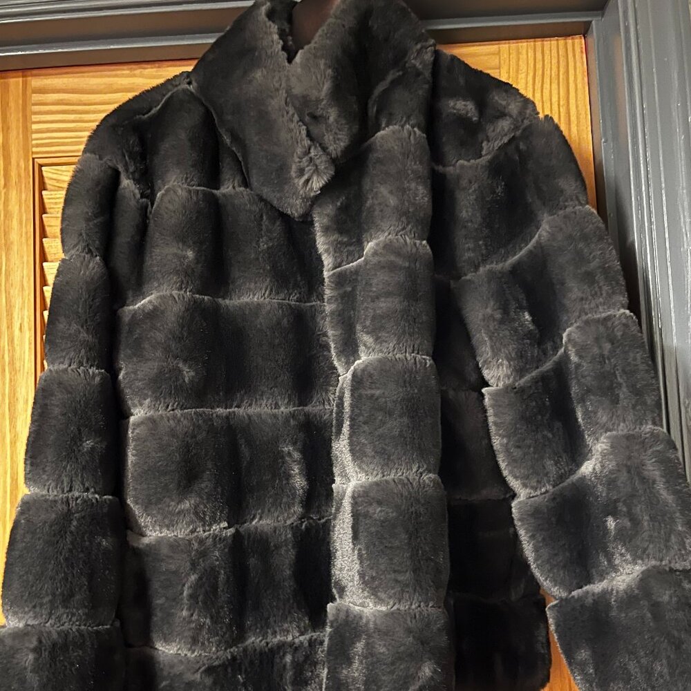 Waist-length Faux Fur Coat